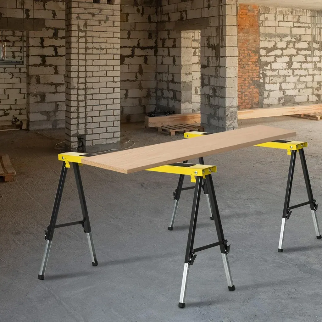 Workbench set of 2 foldable yellow+black