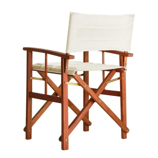 Folding director's chair cream eucalyptus FSC