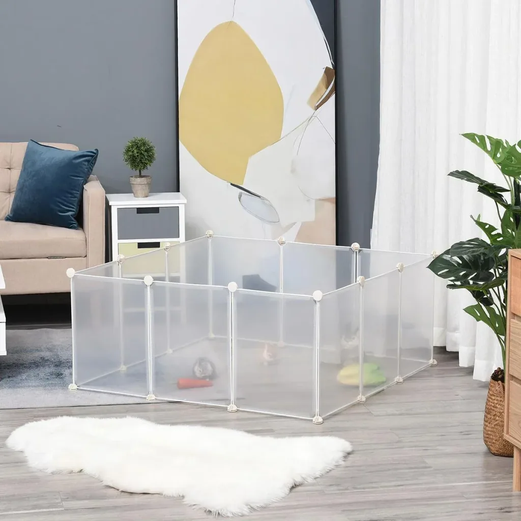 Playpen for small pets white
