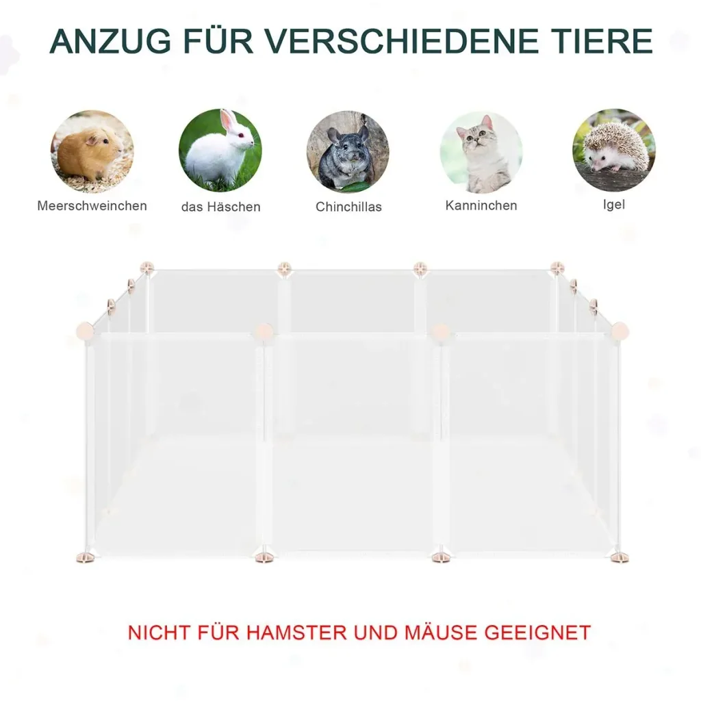 Playpen for small pets white