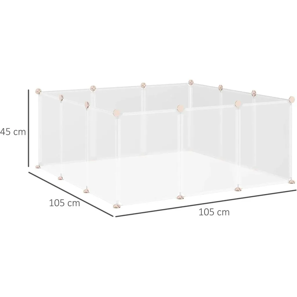 Playpen for small pets white