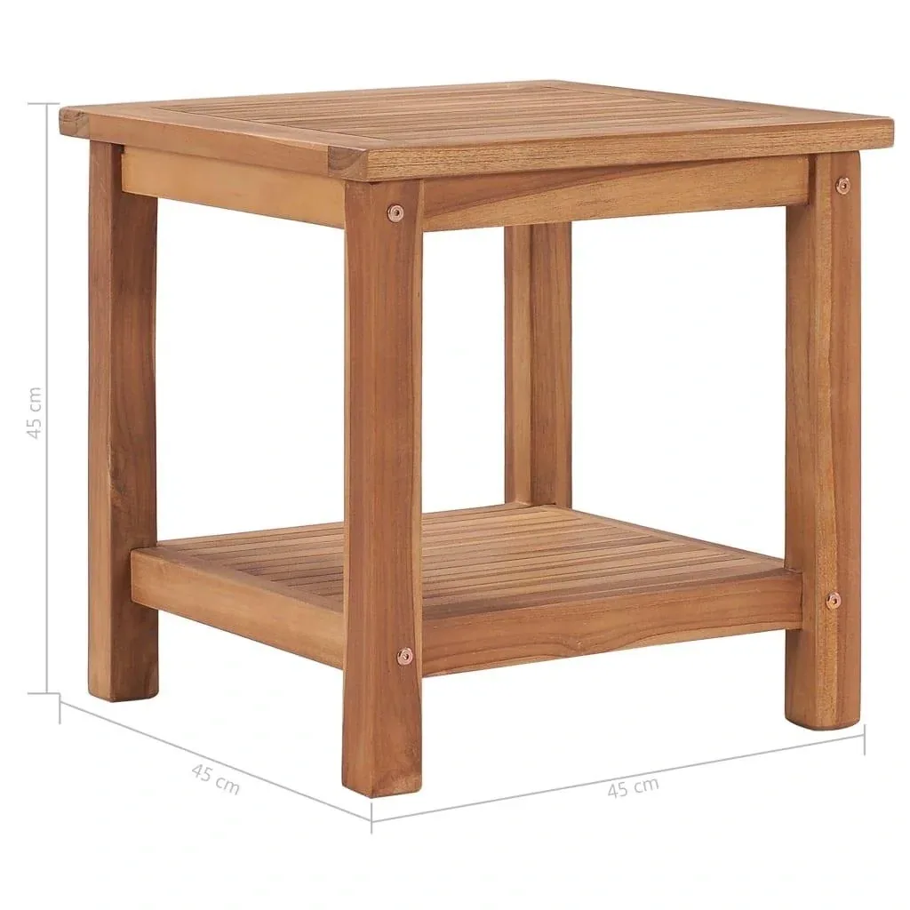 Coffee table 45x45x45 cm solid teak