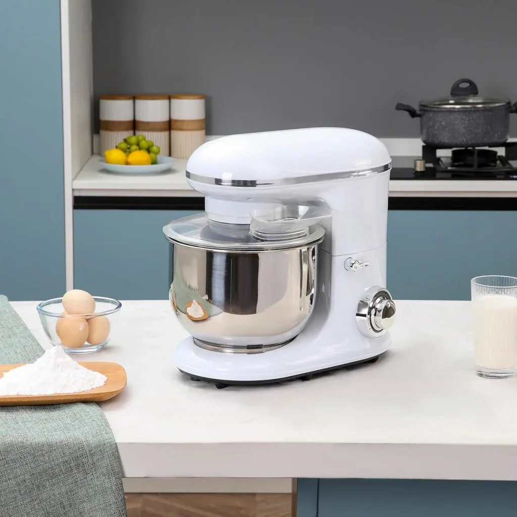 Electric hand mixer set 2-in-1 hand mixer with table stand 5.5 L mixing bowl 1200 W 6 speeds + pulse mod