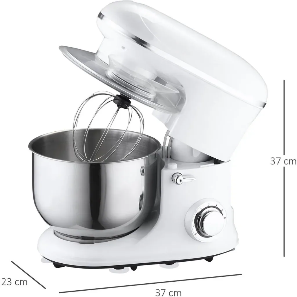 Electric hand mixer set 2-in-1 hand mixer with table stand 5.5 L mixing bowl 1200 W 6 speeds + pulse mod