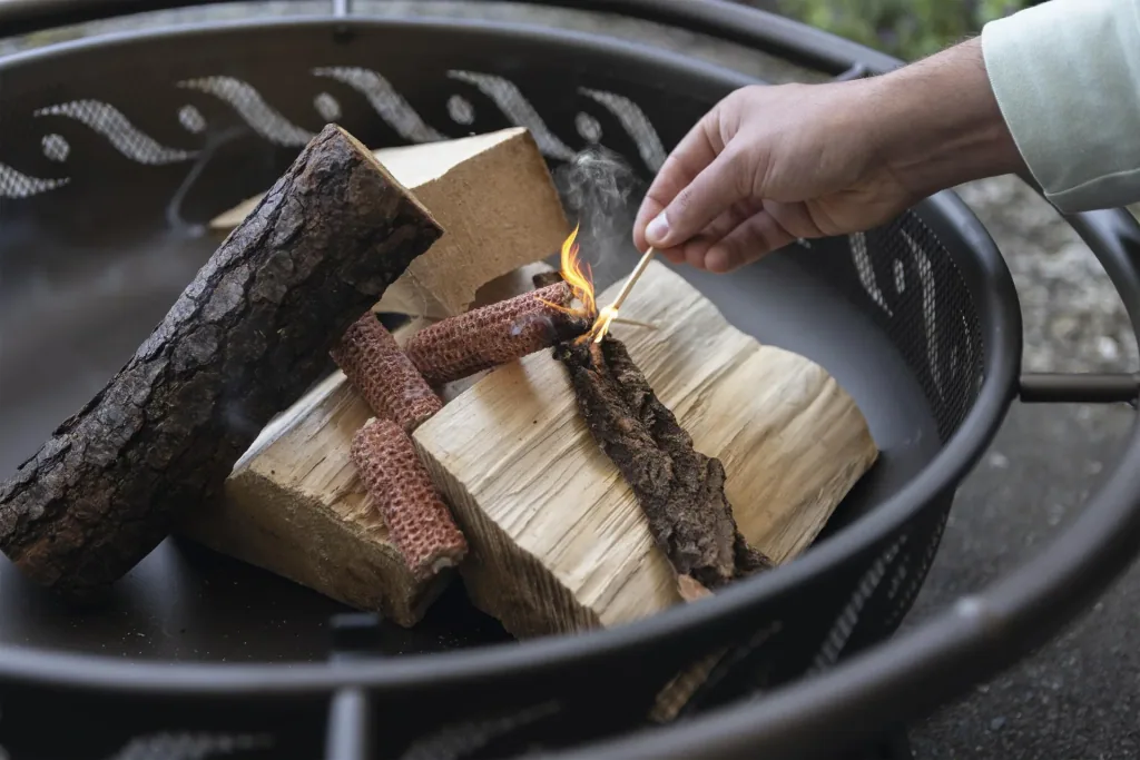 Fire basket lighter, corncob look, 450 g
