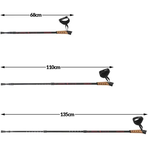 Sportana Nordic Walking Poles - red