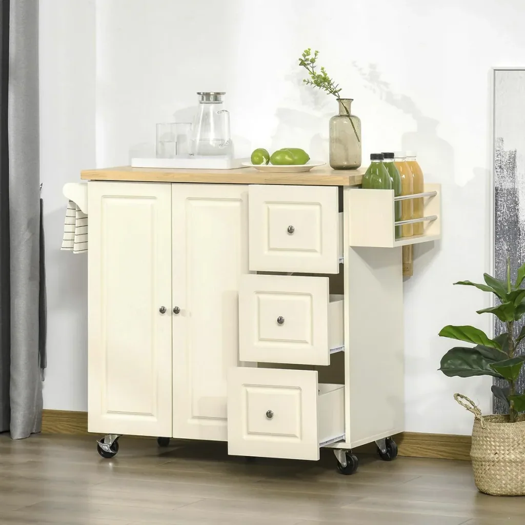 Kitchen trolley 111.5 cm x 75 cm x 89 cm