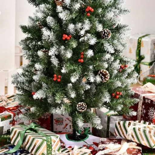 Christmas tree 1.5 m Christmas tree fir tree with 25 red berries