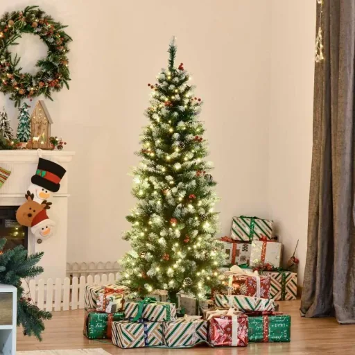 Christmas tree 1.5 m Christmas tree fir tree with 25 red berries