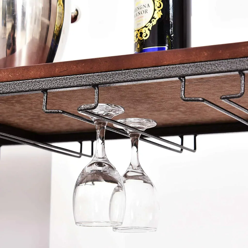Wine rack for 40 bottles & 24 glasses