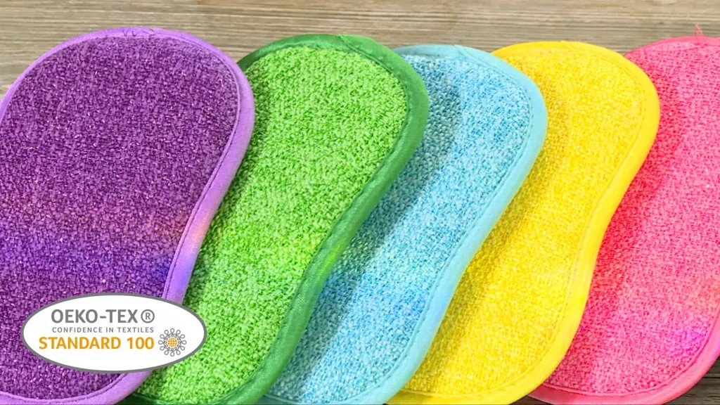 2 in 1 microfiber sponges, set of 5