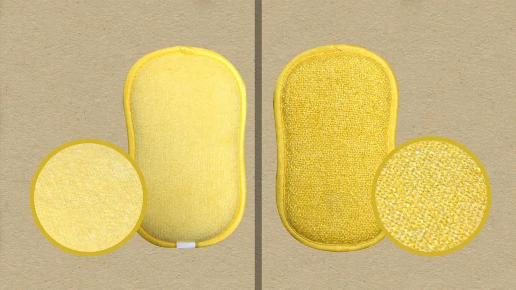 2 in 1 microfiber sponges, set of 5
