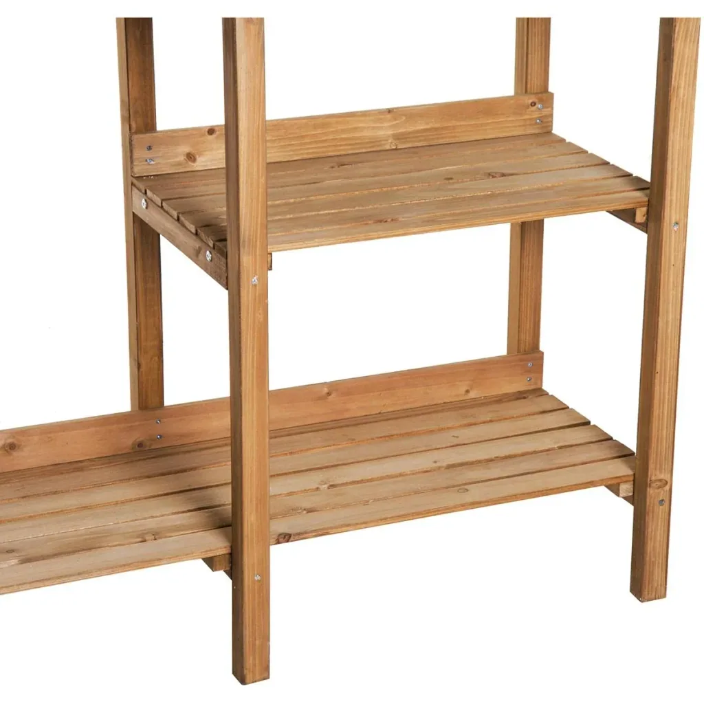 Gardening table with natural tub