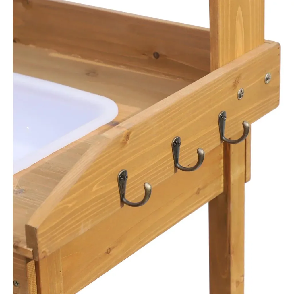Gardening table with natural tub