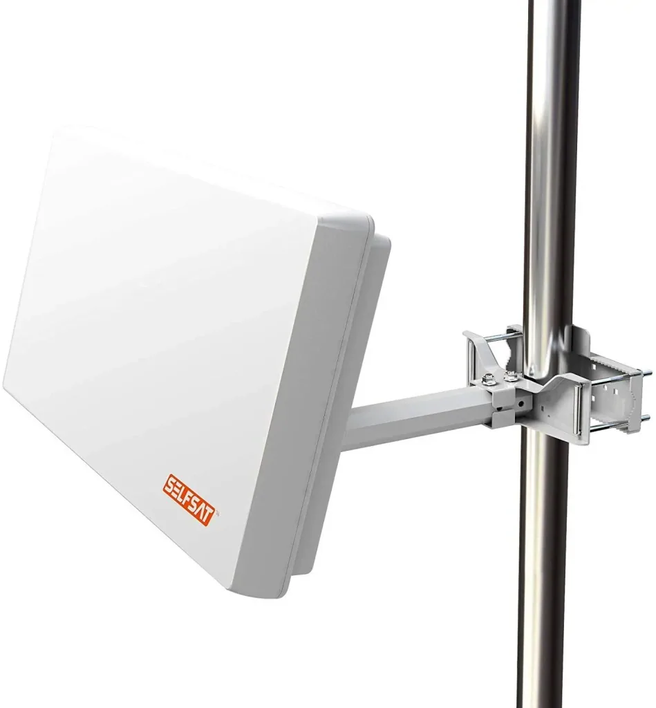 Sat flat antenna with single LNB