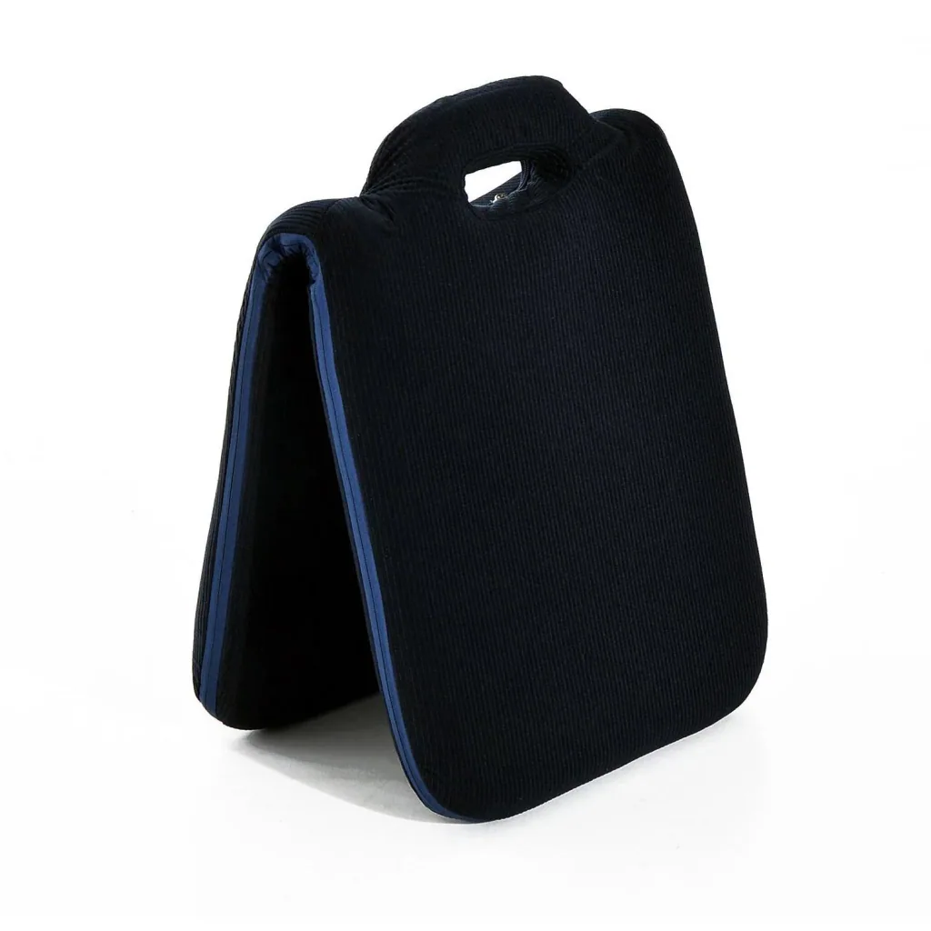 Seat cushion bean bag floor cushion with backrest foldable