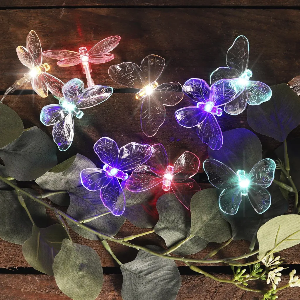 LED solar fairy lights butterfly