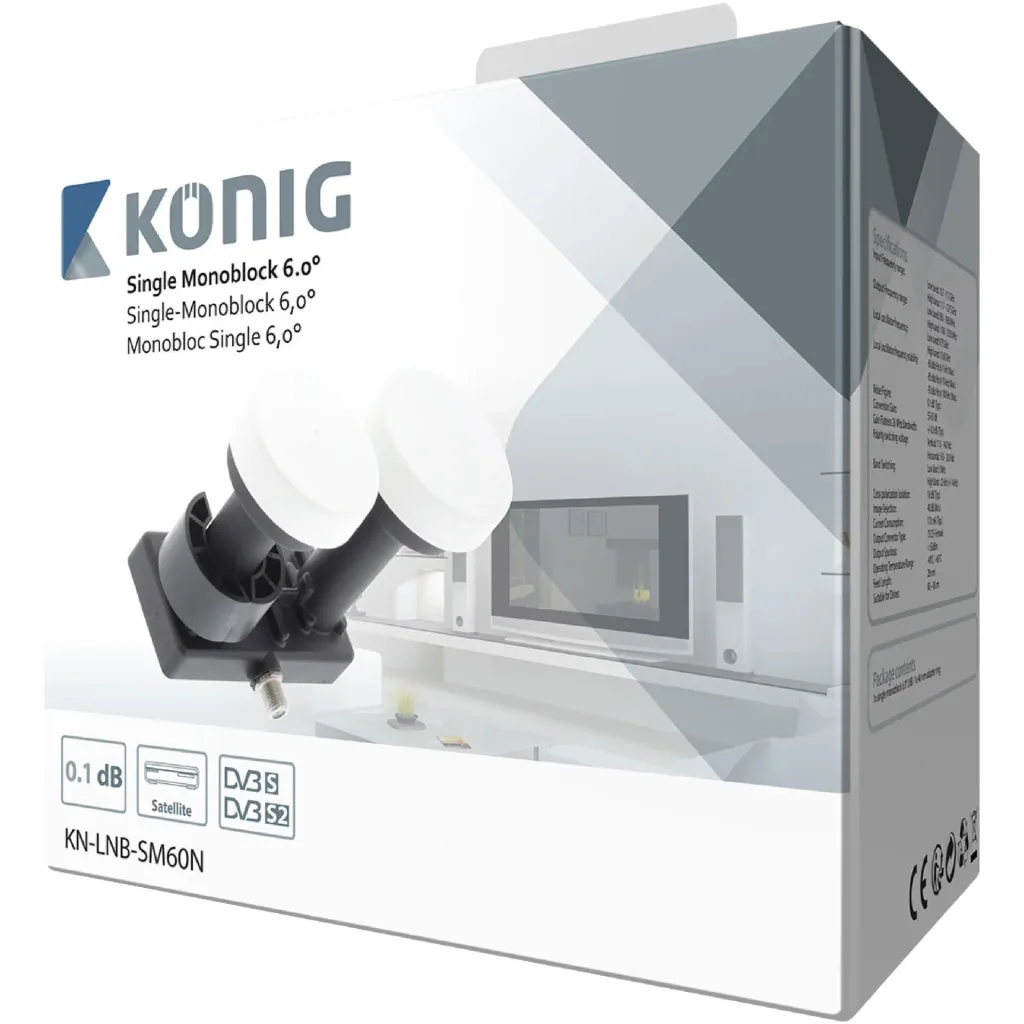 LNB Single Monoblock 6 Grad 1.1 dB
