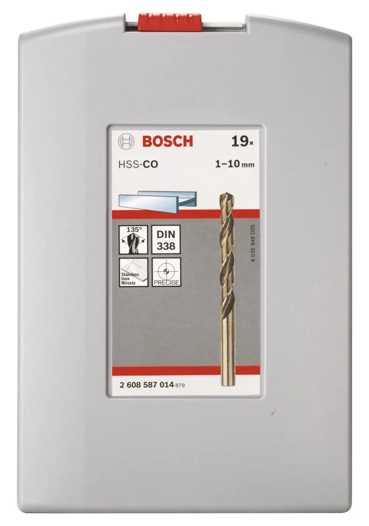 HSS-Co twist drill 135° Pro-Box 1.0 - 10.0 mm, 19 pieces