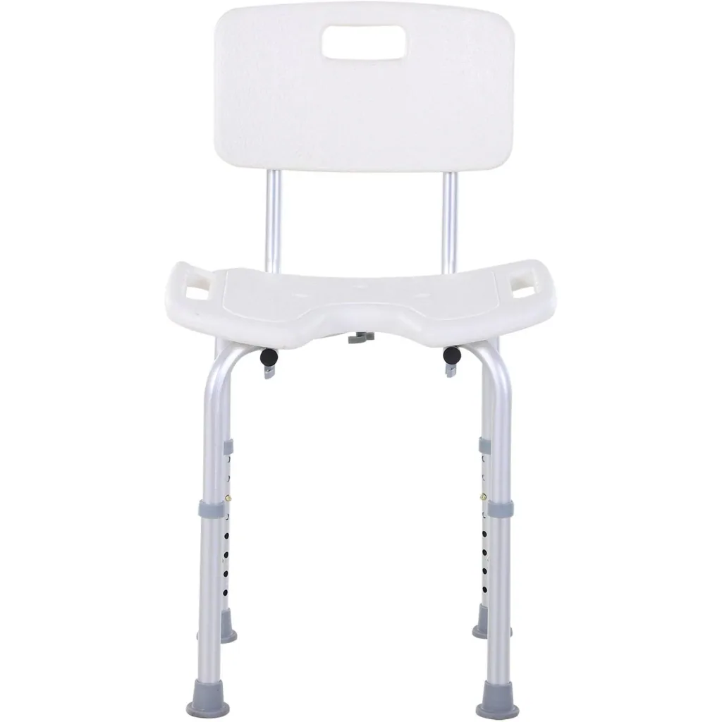 Height-adjustable shower chair