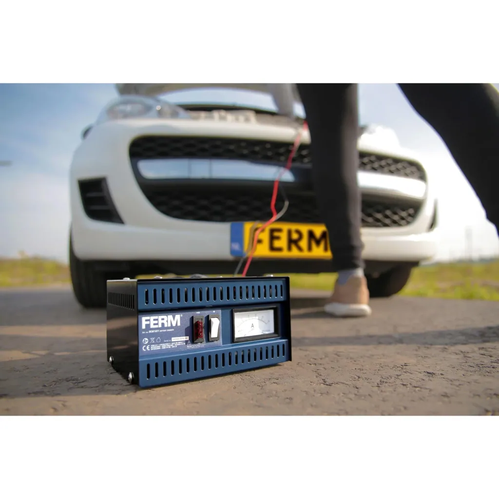 BCM1021 Battery Charger 6/12V - Start function - Pulse maintenance charge - Overcharge, short circuit and reverse polarity protection -