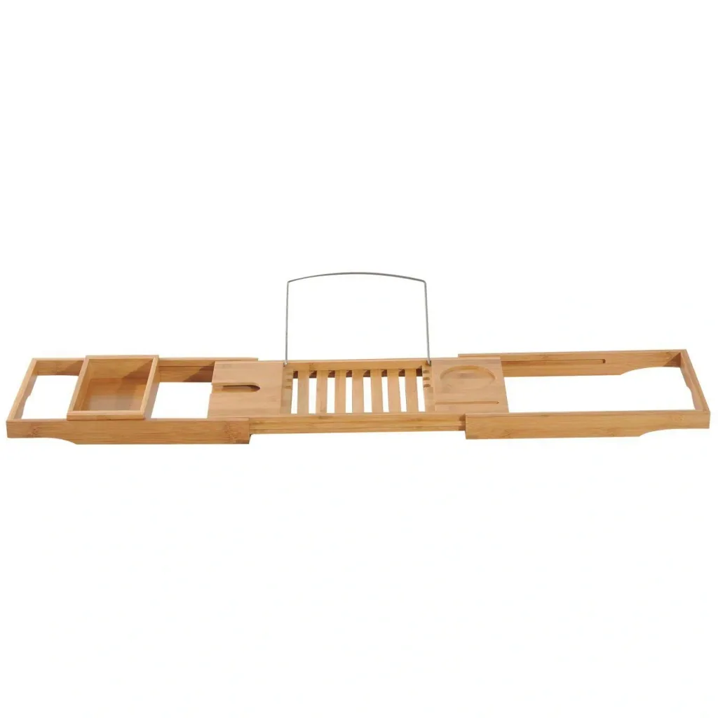 Bathtub shelf 75-109cm bathtub support bathtub bridge bamboo
