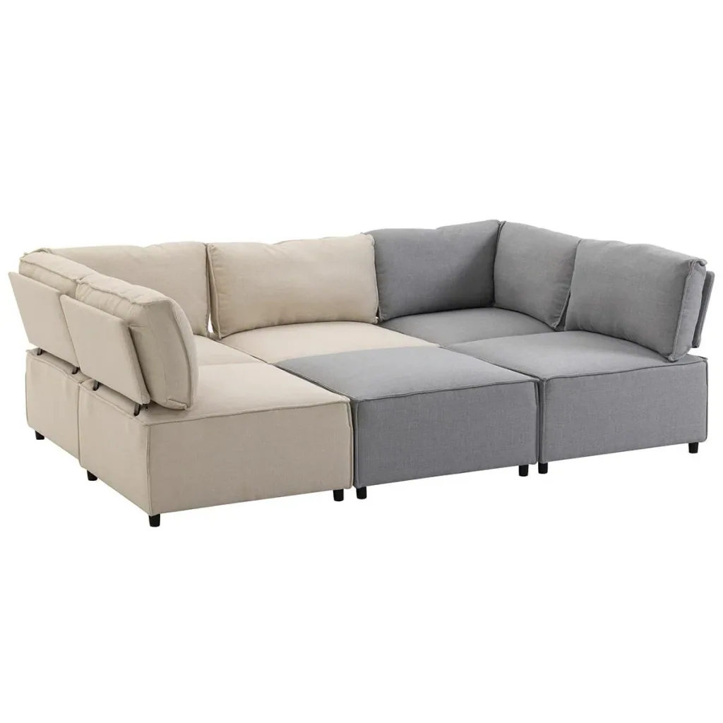 6tlg. Sofagarnitur 325 cm x 83 cm x 80 cm