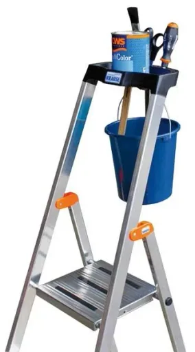 Aluminium stepladder, 4 steps