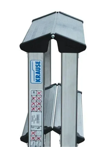 Aluminum steps double ladder 2 x 3 steps