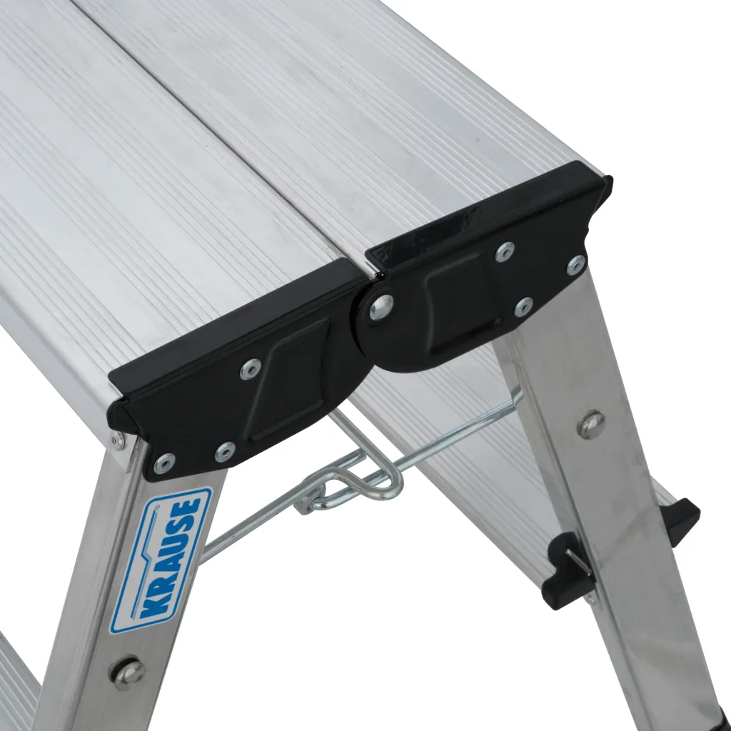 “ROLLY” DOUBLE FOLDING STEP ALUMINUM NATURAL 2x2 STEPS