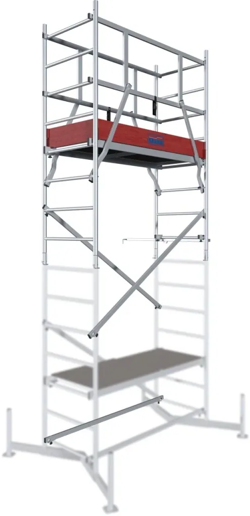 MONTO ClimTec aluminum scaffolding, 1st level, working height approx. 5.00 m