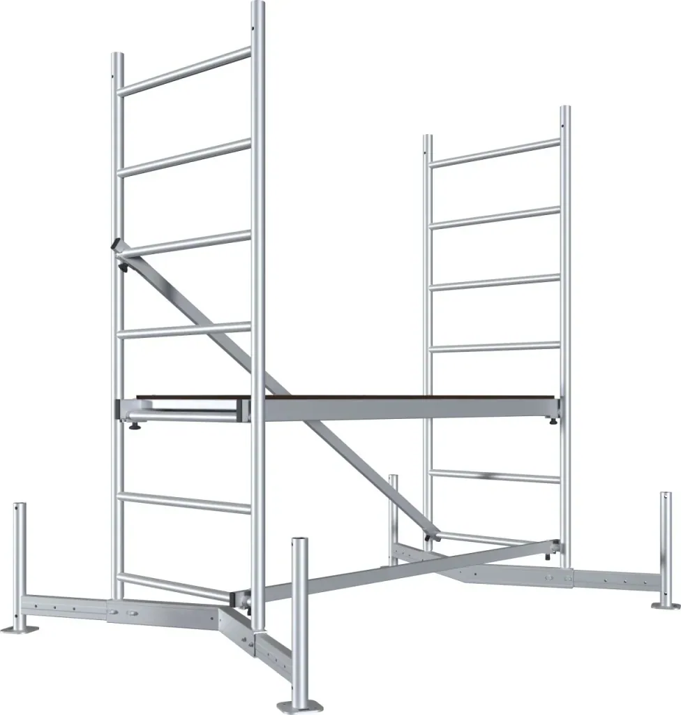 MONTO ClimTec aluminum scaffolding, basic scaffold, working height approx. 3.00 m
