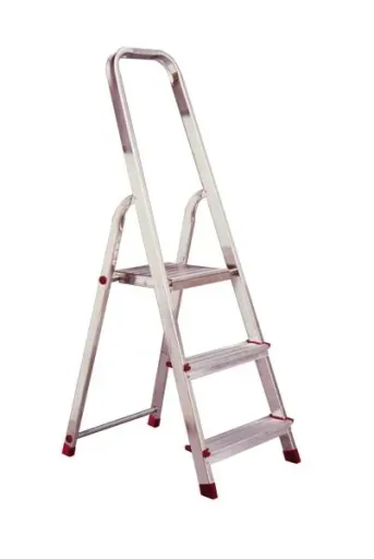 Stepladder aluminum, 3 steps ladder