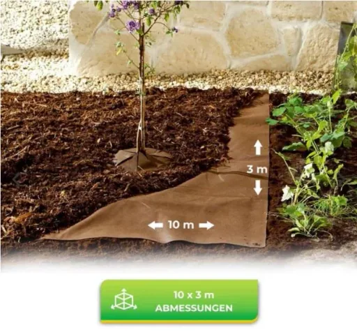 Mulchvlies, 10 x 3,0 m, 70 g/m², bruin