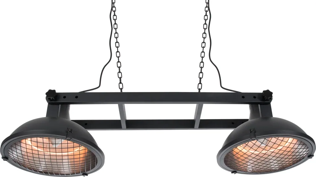 Hängeheizstrahler Indus II Bright Hanging Black 3000 Watt