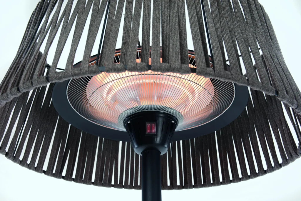 Artix Corda Bright Standing Brown 2100 Watt Freestanding Heater