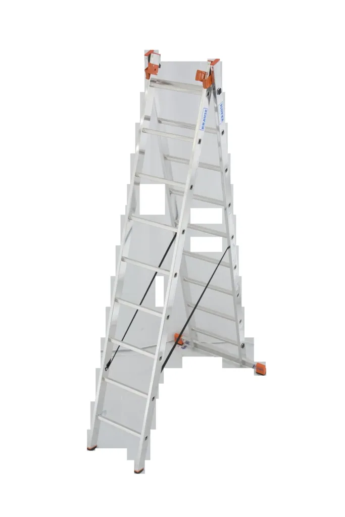 Tribilo multi-purpose ladder, 3-part, 3 x 9 rungs