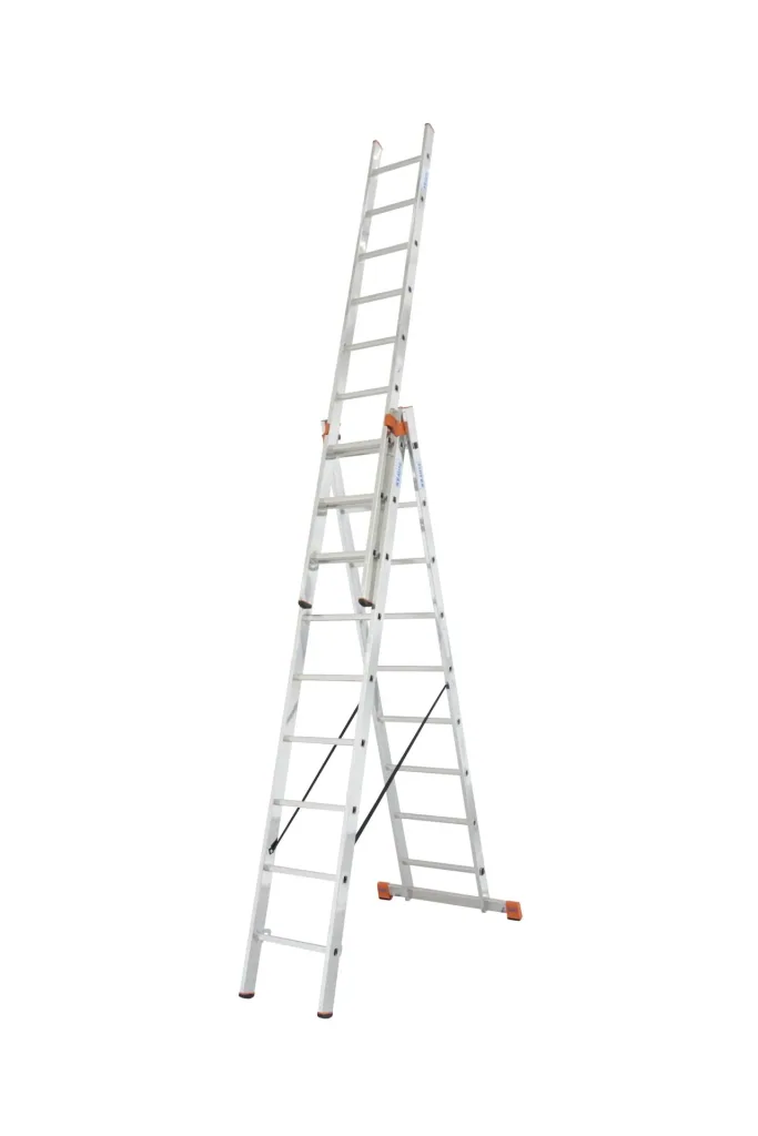 Tribilo multi-purpose ladder, 3-part, 3 x 9 rungs