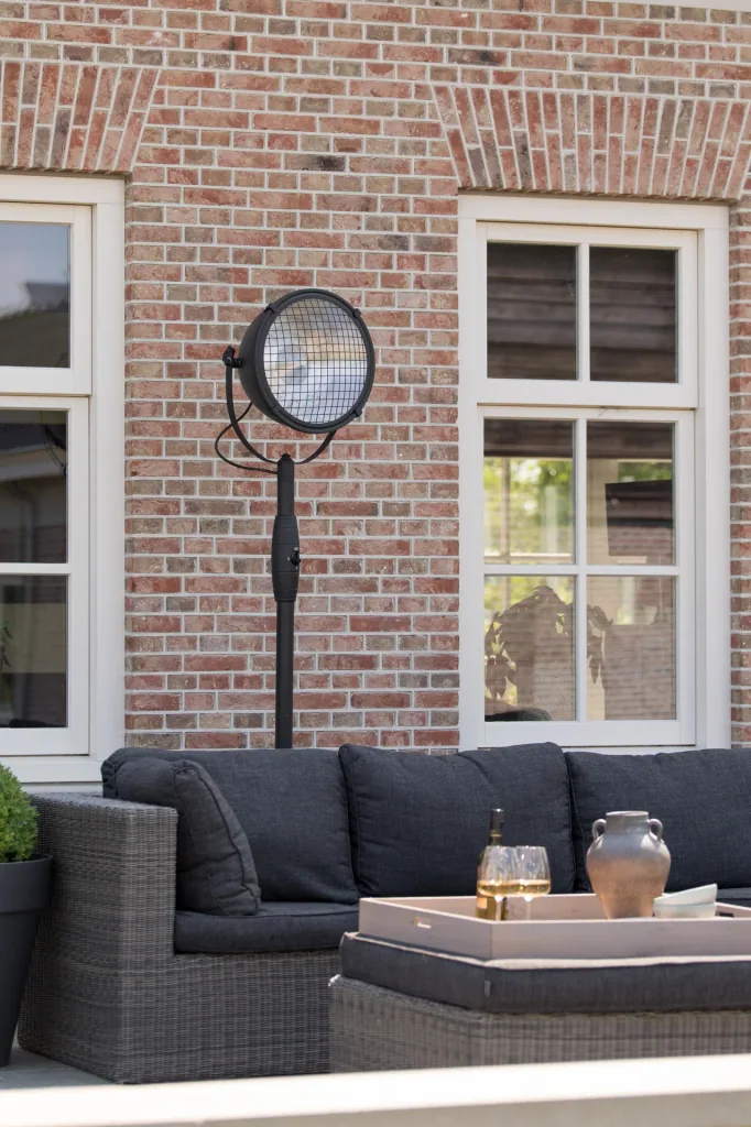 Standing heater Indus II Bright Standing Black 2100 Watt