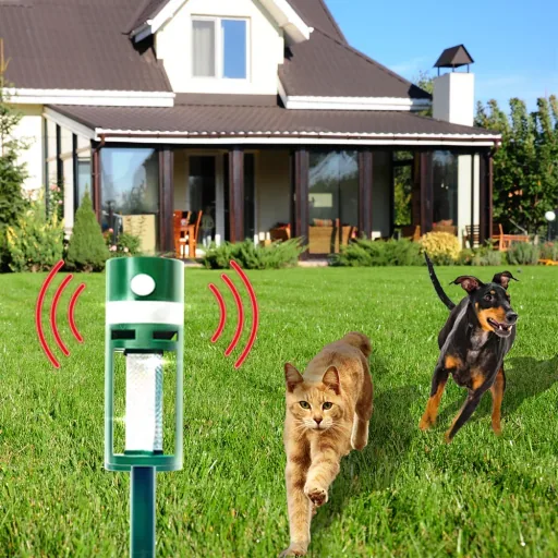 Zonne-energie universele dierenschrik "360° + reflector"