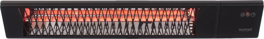 Wandheizstrahler Triangle Dark Smart Wall Black 2500 Watt