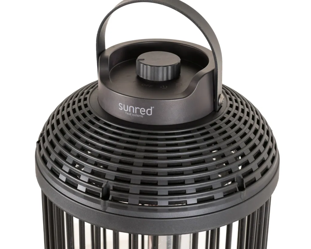 Tischheizstrahler Indox Dark Table Black 1200 Watt