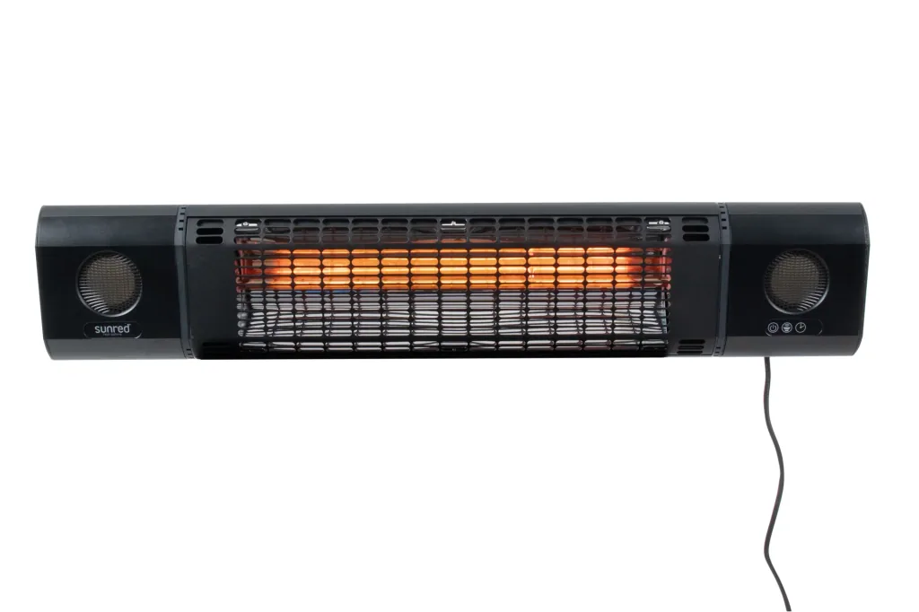 Wandheizstrahler Heater Sun and Sound Ultra Wall Black 2000 Watt