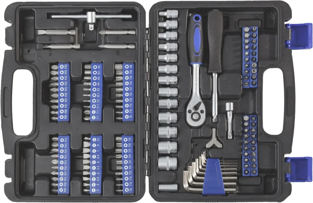 Socket and bit set 132 pieces
