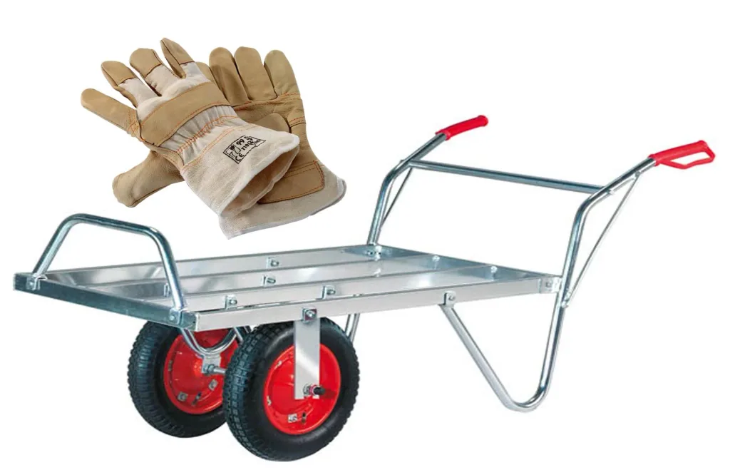 Aluminium tweewielige balenwagen, draagvermogen 100 kg