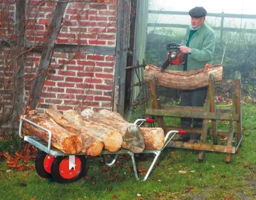 Aluminium tweewielige balenwagen, draagvermogen 100 kg