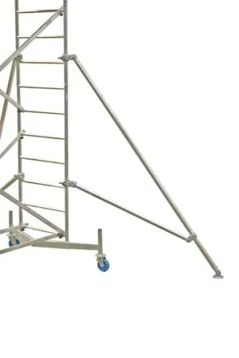 Boom for mobile aluminum scaffolding