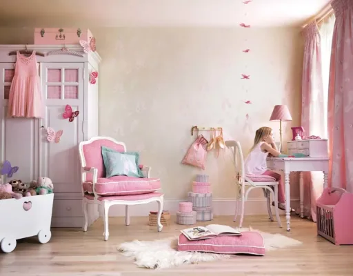 Little Sanderson Abracazoo behang balletschoentjes lichtblauw aqua