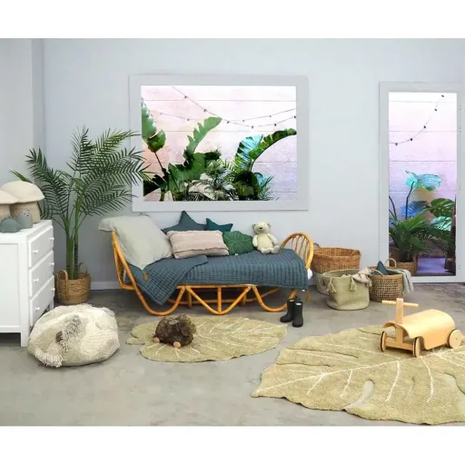 Lorena Canals wasbaar tapijt Monstera Mini