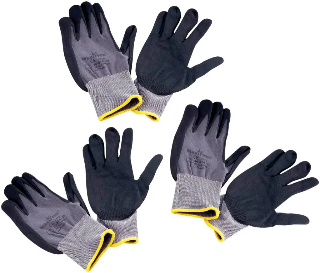 Touch gloves, set of 3, size 10 (XL) for men